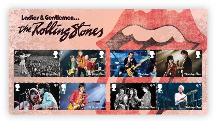 Королевская почта Великобритании выпустит марки, посвященные группе The Rolling Stones